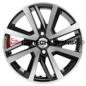 Khomen Wheels KHW1609 (Rio I/Solaris I) 6х16 4/100 ET48 d-54,1 Black-FP