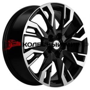 Khomen Wheels KHW1809 (Geely Coolray) 7х18 5/114,3 ET53 d-54,1 Black-FP