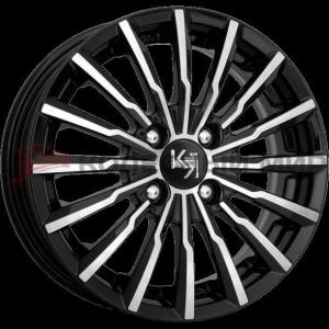 КиК  Акцент (КС641)  5,5\R14 4*100 ET39  d67,1  Алмаз-черный  [28255]