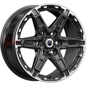 КиК Дистрикт (КС1159) 8,0x18 6/114,3 ET46 d-67,1 чёрный бриллиант (Арт.83777)