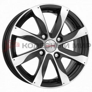 КиК  Джемини-оригинал (КС480)  5,5\R14 4*100 ET39  d56,6  Алмаз-черный  [r63336]