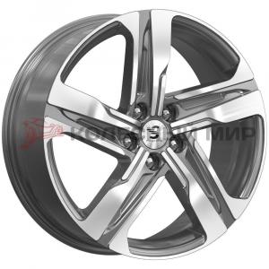 КиК КР004 (Sportage) 7,5x19 5/114,3 ET50 d-67,1 Diamond Gloss Graphite (Арт.77569)