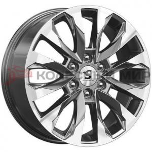 КиК КР007 (Land Cruiser 300) 8,0x20 6/139,7 ET60 d-95,1 Diamond Gloss Graphite (Арт.78986)