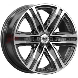КиК R8 (КС1174) 7,5x17 6/139,7 ET30 d-106,1 алмаз чёрный (Арт.84137)