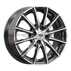 КиК  Сандал (КС1199)  6,0\R15 4*100 ET46  d54,1  Алмаз черный  [84440]  Fb max 545 kg